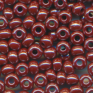 Rocailles schoko braun lüster, Inhalt 6 g, Größe 3,5 mm, böhmisch