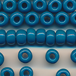 Rocailles powder-blue opak, 100 Gramm, Größe 7,8 mm, Großloch