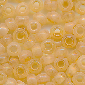 Rocailles matt karamell, Größe 9/0 (2,6 mm), 20 Gramm