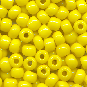 Rocailles sommer gelb, Inhalt 10 g Größe 6/0