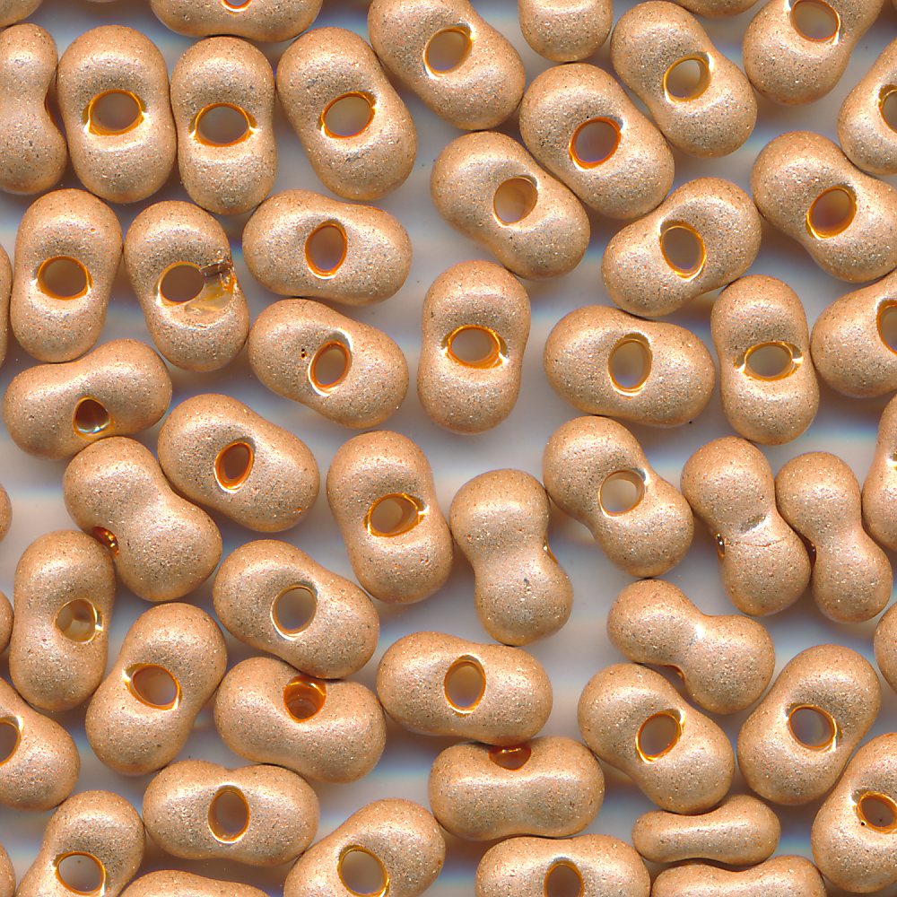 Farfalle, Schmetterlinge hell-gold metallic matt, Inhalt 30 Stück, Größe 6,5 x 3,2 mm