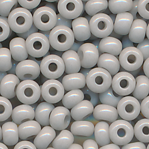 Rocailles light grau, Inhalt 8 g, Größe 10/0. böhmisch*