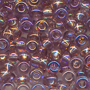Rocailles violett light iris rainbow, Größe 10/0 (2,3 mm), 20 Gramm