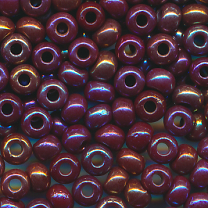 Rocailles dark violett rainbow, Größe 8/0 (3,0 mm), 20 Gramm