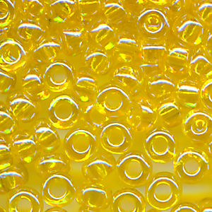 Rocailles lüster klar gelb 20 Gramm 10/0 (2,3 mm)