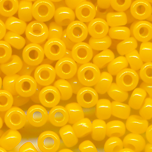 Rocailles mais-gelb, Inhalt 6 g, Größe 14/0 (1,6 mm)