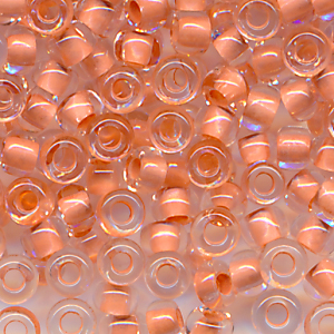 Rocailles kristall korall, Inhalt 6 g, Größe 14/0 (1,6 mm)