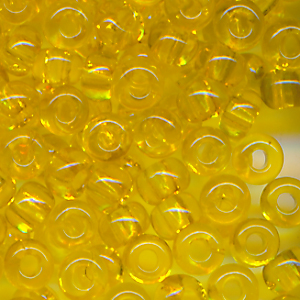 Rocailles klar safrangelb, Größe 10/0 (2,3 mm), 20 g