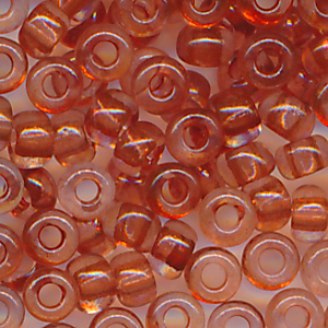 Rocailles klar cranberry rot, Größe 10/0 (2,3 mm), 20 Gramm