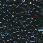 Rocailles facettiert schwarz, Inhalt 6 g, Größe 11/0, Cut-Perlen Charlotte