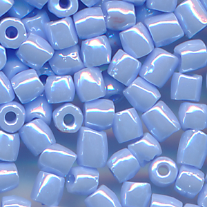 Rocailles facettiert enzian blau lüster, Inhalt 6 g, Größe 13/0, Cut-Perlen