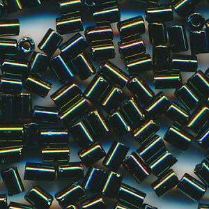 Stiftperlen grün rainbow AB, Inhalt 8 g, Größe 2 mm