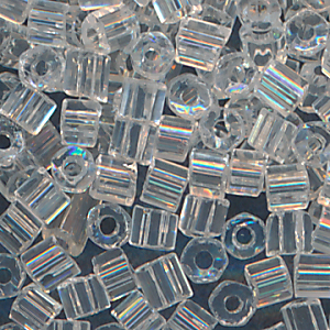 Hexa-Cut-Perlen kristall lüster, Inhalt 7 g, Größe 10/0