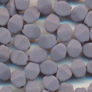 Glasperlen lila matt, Inhalt 40 Stück, Größe 5 mm, Dreieck