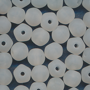 Glasperlen kristall matt, Inhalt 30 Stück, Größe 5 mm