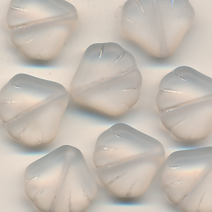 Glasperlen kristall matt, Inhalt 4 Stück, Größe 14 mm