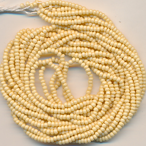 Rocailles bisquit, Inhalt 8,5 g, Größe 11/0, böhmisch Strang