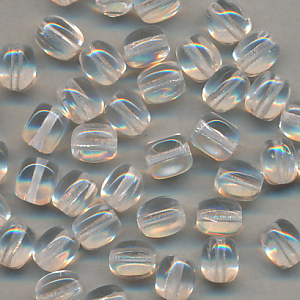 Glasperlen kristall, Inhalt 20 Stück, Größe 5 mm, böhmisch, Mix