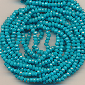 Rocailles türkis blau, Inhalt 6 g, Größe 8/0, böhmisch Strang*