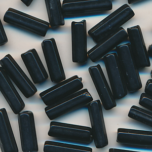 Stiftperlen schwarz, Inhalt 50 Stück, Größe 12 x 4 mm, antik