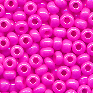 Rocailles pink kalk, Inhalt 7 g, Größe 11/0. böhmisch