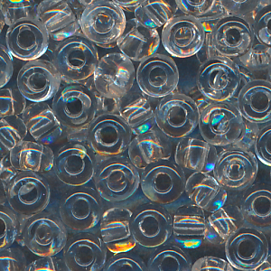 Rocailles kristall, Inhalt 8 g, Größe 3,5 mm. böhmisch*