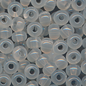 Rocailles crystal satin, Inhalt 11 g, Größe 4,5 mm. böhmisch