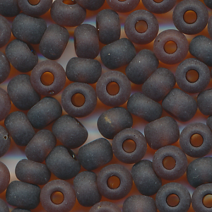 Rocailles matt cedar-braun, Größe 6/0 (4,0 mm), 20 Gramm