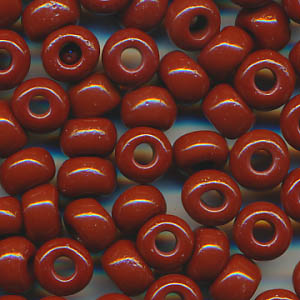 Rocailles mocca-braun, Inhalt 12 g, Größe 6 mm, böhmisch