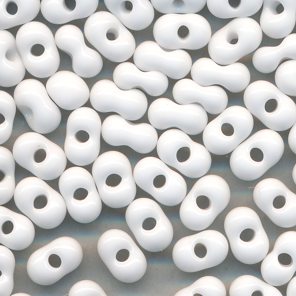 Farfalle, Schmetterlinge weiß, Inhalt 30 Stück, Größe 6,5 x 3,2 mm