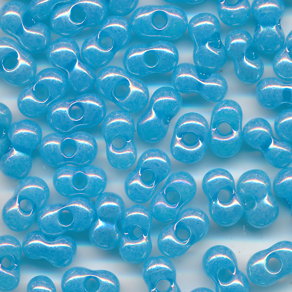 Farfalle, Schmetterlinge blau alabaster rainbow, Inhalt 30 Stück, Größe 6,5 x 3,2 mm