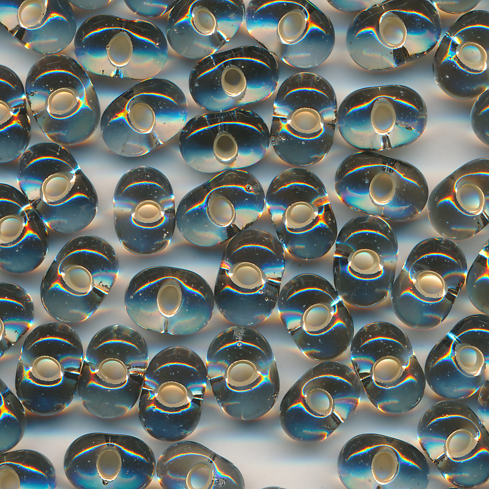 Farfalle, Schmetterlinge grau Silber lining, Inhalt 30 Stück, Größe 6,5 x 3,2 mm