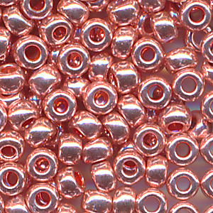 Rocailles rose metallic , Größe11/0 (2,1 mm), 20 Gramm