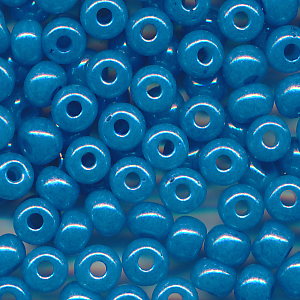 Rocailles ocean blau, Inhalt 9 g, Größe 6/0 böhmisch