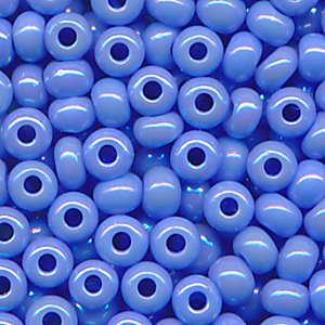 Rocailles enzian blau opak rainbow, Größe 10/0 (2,3 mm), 20 Gramm