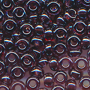 Rocailles lüster klar violett, Größe 10/0 (2,3 mm), 20 Gramm