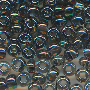 Rocailles lüster klar silber-grau, Größe 10/0 (2,3 mm), 20 Gramm