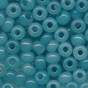 Rocailles wasser-blau, soft colour, Größe 6/0 (4,0 mm), 20 Gramm