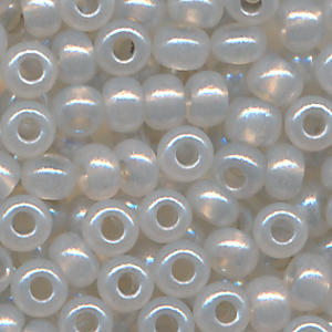 Rocailles silber-grau soft, Größe 10/0 (2,3 mm), 20 Gramm