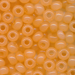 Rocailles apricose, soft colour, Größe 8/0 (3,0 mm), 20 Gramm