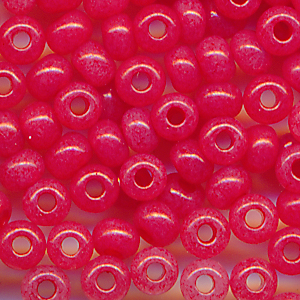 Rocailles rot, soft colour, Größe 11/0 (2,1 mm), 20 Gramm