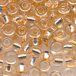 Rocailles silber-zimt Silbereinzug, Größe 9/0 (2,6 mm), 20 Gramm