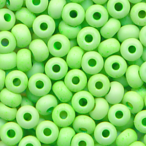 Rocailles opak leucht grün, Größe 10/0 (2,3 mm), 20 g