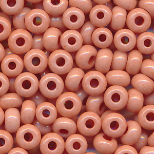 Rocailles opak poliert alt-rosa, Größe 7/0 (3,6 mm), 20 Gramm