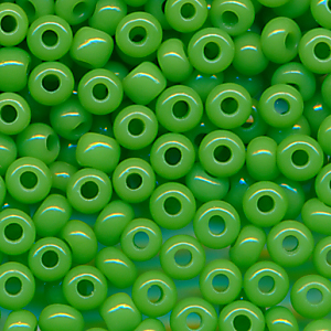 Rocailles grün, Inhalt 6 g, Größe 14/0 (1,6 mm)