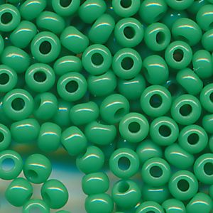 Rocailles moos-grün, Inhalt 6 g, Größe 14/0 (1,6 mm)