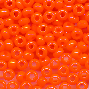 Rocailles orange, Inhalt 6 g, Größe 14/0 (1,6 mm)