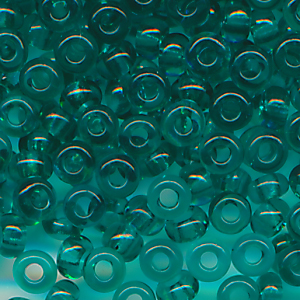 Rocailles türkis, Inhalt 6 g. Größe 14/0 (1,6 mm)