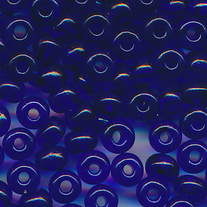 Rocailles klar dunkel-blau, Größe 8/0 (3,0 mm), 20 Gramm