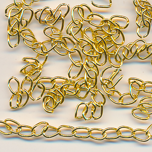 Verlängerungsketten goldfarben, Inhalt 10 Stück, Größe 5 cm